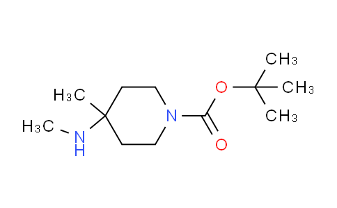 CAS No. 1420956-33-7, tert-Butyl 4-methyl-4-(methylamino)piperidine-1-carboxylate