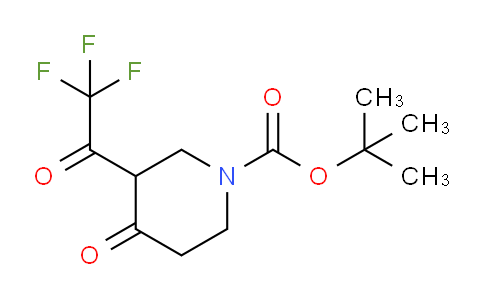 CAS No. 733757-79-4, tert-Butyl 4-oxo-3-(2,2,2-trifluoroacetyl)piperidine-1-carboxylate