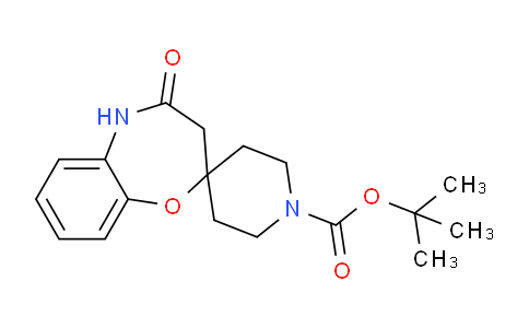 CAS No. 1341039-62-0, tert-Butyl 4-oxo-4,5-dihydro-3H-spiro[benzo[b][1,4]oxazepine-2,4'-piperidine]-1'-carboxylate