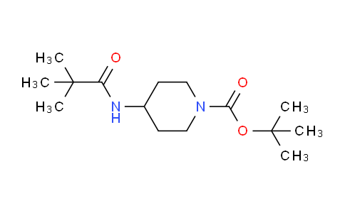 CAS No. 1233955-60-6, tert-Butyl 4-pivalamidopiperidine-1-carboxylate