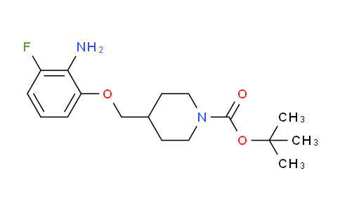 CAS No. 1286274-39-2, tert-Butyl 4-[(2-amino-3-fluorophenoxy)methyl]piperidine-1-carboxylate