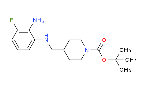 CAS No. 1233952-80-1, tert-Butyl 4-[(2-amino-3-fluorophenylamino)methyl]piperidine-1-carboxylate