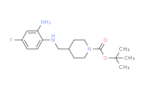 CAS No. 1233958-96-7, tert-Butyl 4-[(2-amino-4-fluorophenylamino)methyl]piperidine-1-carboxylate