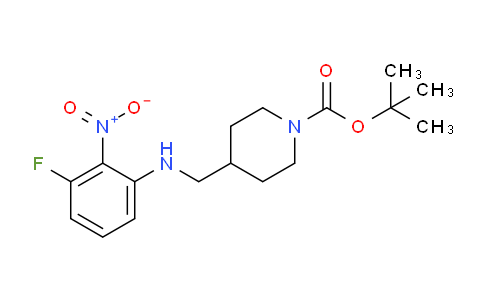 CAS No. 1233958-42-3, tert-Butyl 4-[(3-fluoro-2-nitrophenylamino)methyl]piperidine-1-carboxylate