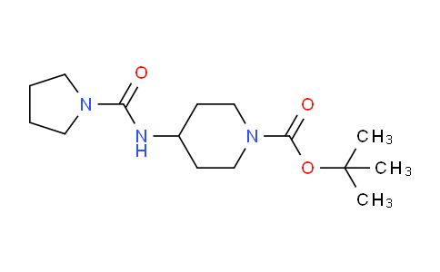 CAS No. 1233952-82-3, tert-Butyl 4-[(pyrrolidine-1-carbonyl)amino]piperidine-1-carboxylate