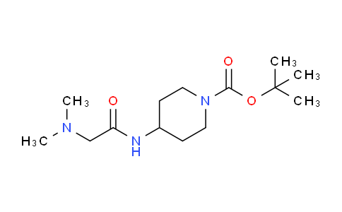 CAS No. 1233952-15-2, tert-Butyl 4-[2-(dimethylamino)acetamido]piperidine-1-carboxylate