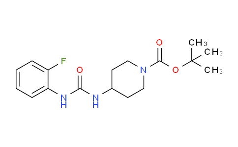 CAS No. 1233958-91-2, tert-Butyl 4-[3-(2-fluorophenyl)ureido]piperidine-1-carboxylate