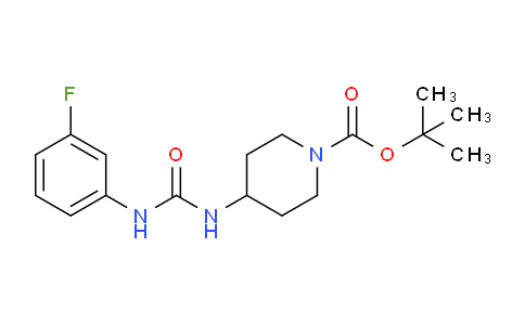 CAS No. 1020266-28-7, tert-Butyl 4-[3-(3-fluorophenyl)ureido]piperidine-1-carboxylate