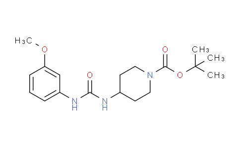 CAS No. 1233955-16-2, tert-Butyl 4-[3-(3-methoxyphenyl)ureido]piperidine-1-carboxylate