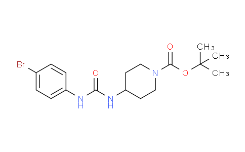 CAS No. 1056676-31-3, tert-Butyl 4-[3-(4-bromophenyl)ureido]piperidine-1-carboxylate