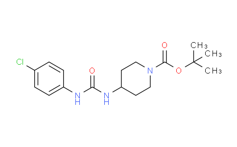 CAS No. 1233958-37-6, tert-Butyl 4-[3-(4-chlorophenyl)ureido]piperidine-1-carboxylate