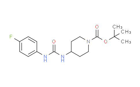 CAS No. 913634-45-4, tert-Butyl 4-[3-(4-fluorophenyl)ureido]piperidine-1-carboxylate