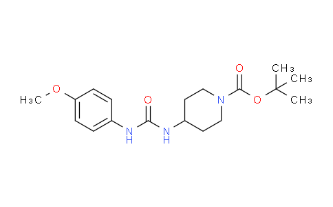 CAS No. 1233952-77-6, tert-Butyl 4-[3-(4-methoxyphenyl)ureido]piperidine-1-carboxylate
