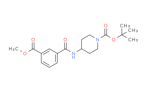 CAS No. 1038409-55-0, tert-Butyl 4-[3-(methoxycarbonyl)benzamido]piperidine-1-carboxylate