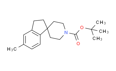 CAS No. 1160247-34-6, tert-Butyl 5-methyl-2,3-dihydrospiro[indene-1,4'-piperidine]-1'-carboxylate
