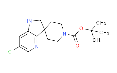 CAS No. 857730-15-5, tert-Butyl 6'-chloro-1',2'-dihydrospiro[piperidine-4,3'-pyrrolo[3,2-b]pyridine]-1-carboxylate
