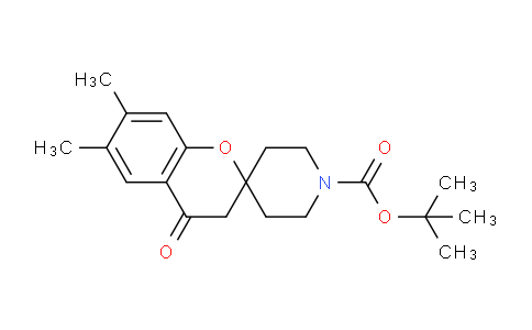 CAS No. 1013333-61-3, tert-Butyl 6,7-dimethyl-4-oxospiro[chroman-2,4'-piperidine]-1'-carboxylate