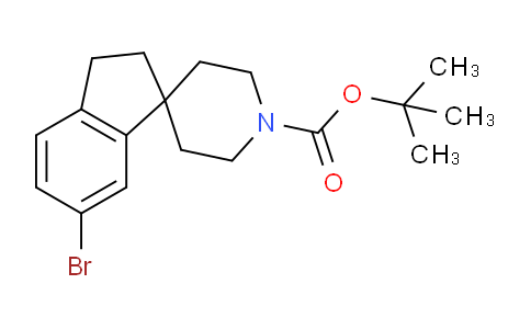 CAS No. 1160247-39-1, tert-Butyl 6-bromo-2,3-dihydrospiro[indene-1,4'-piperidine]-1'-carboxylate