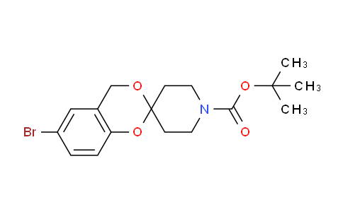 CAS No. 895525-73-2, tert-Butyl 6-bromo-4H-spiro[benzo[d][1,3]dioxine-2,4'-piperidine]-1'-carboxylate