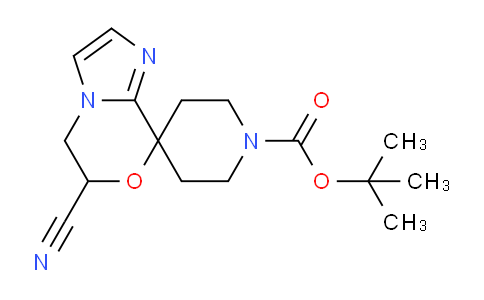 CAS No. 1823776-59-5, tert-Butyl 6-cyano-5,6-dihydrospiro[imidazo[2,1-c][1,4]oxazine-8,4'-piperidine]-1'-carboxylate