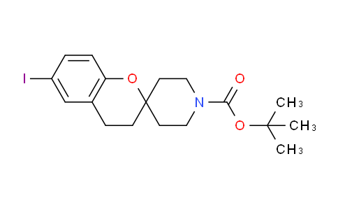 CAS No. 1086398-17-5, tert-Butyl 6-iodospiro[chroman-2,4'-piperidine]-1'-carboxylate