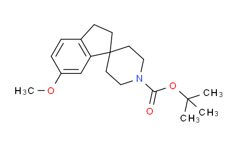 CAS No. 1160247-35-7, tert-Butyl 6-methoxy-2,3-dihydrospiro[indene-1,4'-piperidine]-1'-carboxylate