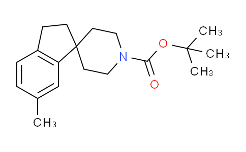 CAS No. 1160247-36-8, tert-Butyl 6-methyl-2,3-dihydrospiro[indene-1,4'-piperidine]-1'-carboxylate
