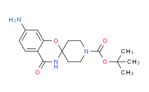 CAS No. 1192355-14-8, tert-Butyl 7-amino-4-oxo-3,4-dihydrospiro[benzo[e][1,3]oxazine-2,4'-piperidine]-1'-carboxylate