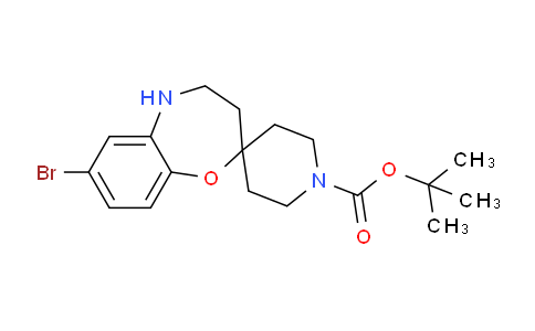 CAS No. 1956380-84-9, tert-Butyl 7-bromo-4,5-dihydro-3H-spiro[benzo[b][1,4]oxazepine-2,4'-piperidine]-1'-carboxylate