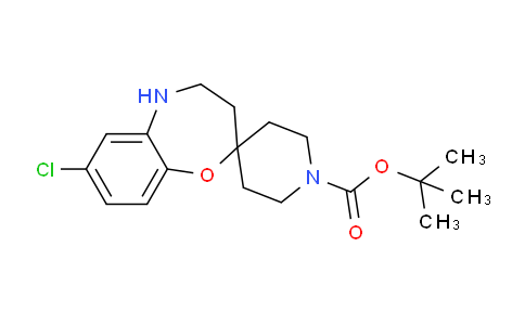 CAS No. 1956331-92-2, tert-Butyl 7-chloro-4,5-dihydro-3H-spiro[benzo[b][1,4]oxazepine-2,4'-piperidine]-1'-carboxylate