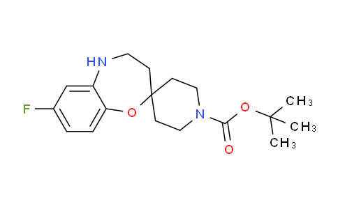 CAS No. 1262757-35-6, tert-Butyl 7-fluoro-4,5-dihydro-3H-spiro[benzo[b][1,4]oxazepine-2,4'-piperidine]-1'-carboxylate