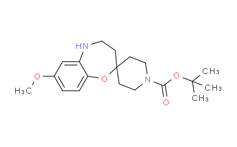 CAS No. 1956334-48-7, tert-Butyl 7-methoxy-4,5-dihydro-3H-spiro[benzo[b][1,4]oxazepine-2,4'-piperidine]-1'-carboxylate