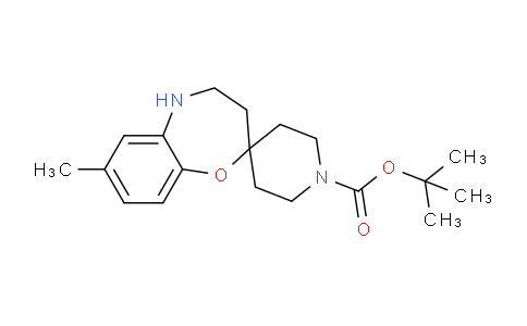 CAS No. 1956377-61-9, tert-Butyl 7-methyl-4,5-dihydro-3H-spiro[benzo[b][1,4]oxazepine-2,4'-piperidine]-1'-carboxylate