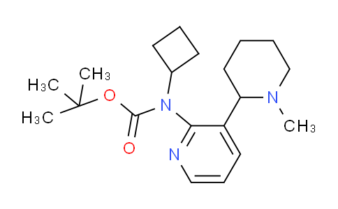 MC643506 | 1352490-76-6 | tert-Butyl cyclobutyl(3-(1-methylpiperidin-2-yl)pyridin-2-yl)carbamate