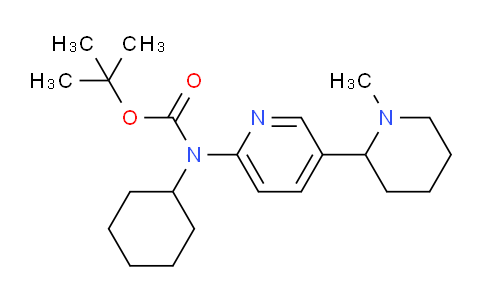 CAS No. 1352490-96-0, tert-Butyl cyclohexyl(5-(1-methylpiperidin-2-yl)pyridin-2-yl)carbamate