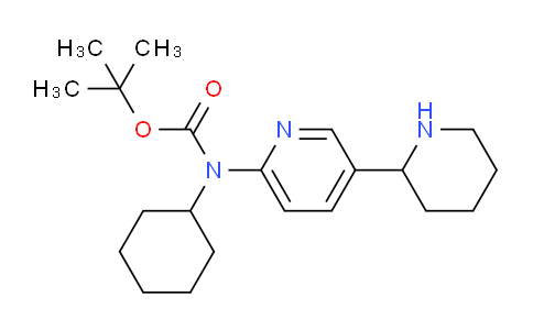 CAS No. 1352531-02-2, tert-Butyl cyclohexyl(5-(piperidin-2-yl)pyridin-2-yl)carbamate