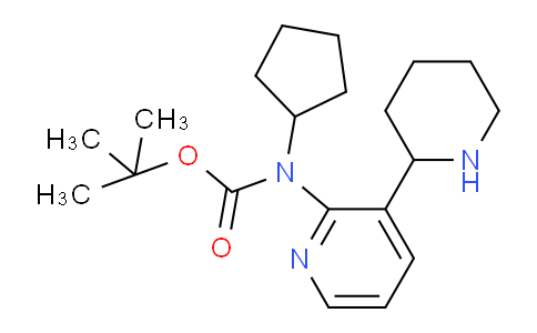 CAS No. 1352528-86-9, tert-Butyl cyclopentyl(3-(piperidin-2-yl)pyridin-2-yl)carbamate