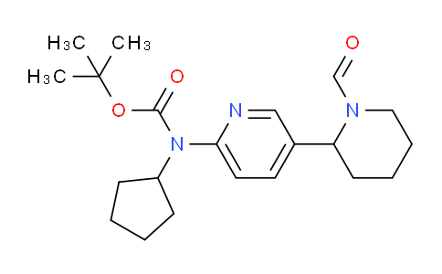 CAS No. 1352522-32-7, tert-Butyl cyclopentyl(5-(1-formylpiperidin-2-yl)pyridin-2-yl)carbamate