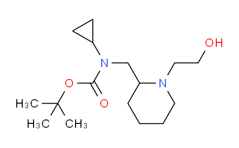 DY643513 | 1353952-56-3 | tert-Butyl cyclopropyl((1-(2-hydroxyethyl)piperidin-2-yl)methyl)carbamate