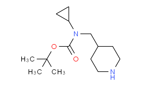 CAS No. 877858-56-5, tert-Butyl cyclopropyl(piperidin-4-ylmethyl)carbamate