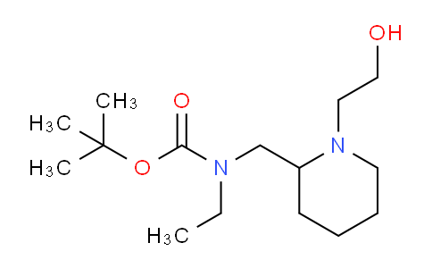CAS No. 1353966-12-7, tert-Butyl ethyl((1-(2-hydroxyethyl)piperidin-2-yl)methyl)carbamate