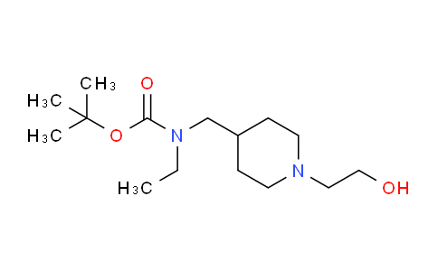 CAS No. 1353966-55-8, tert-Butyl ethyl((1-(2-hydroxyethyl)piperidin-4-yl)methyl)carbamate
