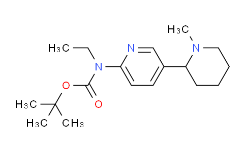 CAS No. 1352518-49-0, tert-Butyl ethyl(5-(1-methylpiperidin-2-yl)pyridin-2-yl)carbamate