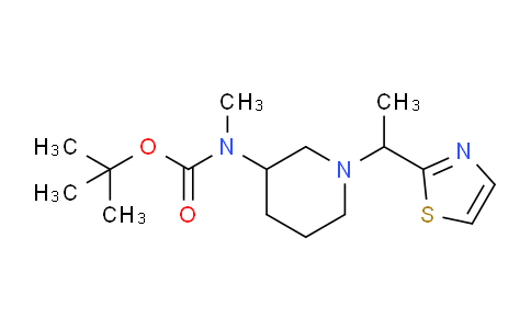 CAS No. 1289387-39-8, tert-Butyl methyl(1-(1-(thiazol-2-yl)ethyl)piperidin-3-yl)carbamate