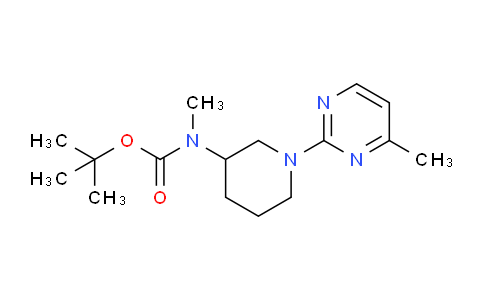 CAS No. 1261235-44-2, tert-Butyl methyl(1-(4-methylpyrimidin-2-yl)piperidin-3-yl)carbamate