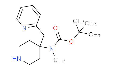 CAS No. 1707714-53-1, tert-Butyl methyl(4-(pyridin-2-ylmethyl)piperidin-4-yl)carbamate