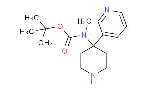 CAS No. 1707580-58-2, tert-Butyl methyl(4-(pyridin-3-yl)piperidin-4-yl)carbamate