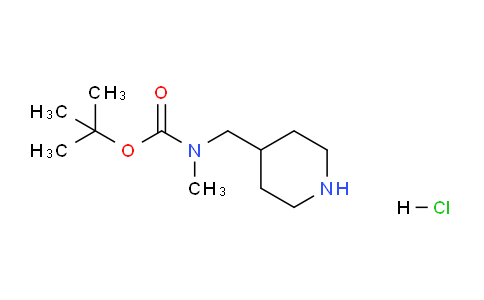 CAS No. 172281-95-7, tert-Butyl methyl(piperidin-4-ylmethyl)carbamate hydrochloride