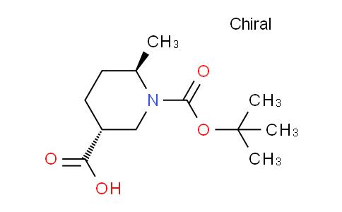 CAS No. 1417705-89-5, trans-1-(tert-Butoxycarbonyl)-6-methylpiperidine-3-carboxylic acid