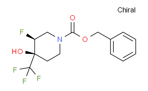 CAS No. 1951441-27-2, trans-benzyl 3-fluoro-4-hydroxy-4-(trifluoromethyl)piperidine-1-carboxylate
